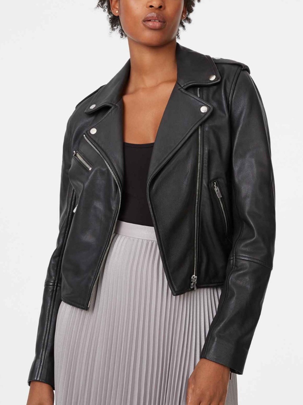 Club Monaco Gracella Leather Jacket